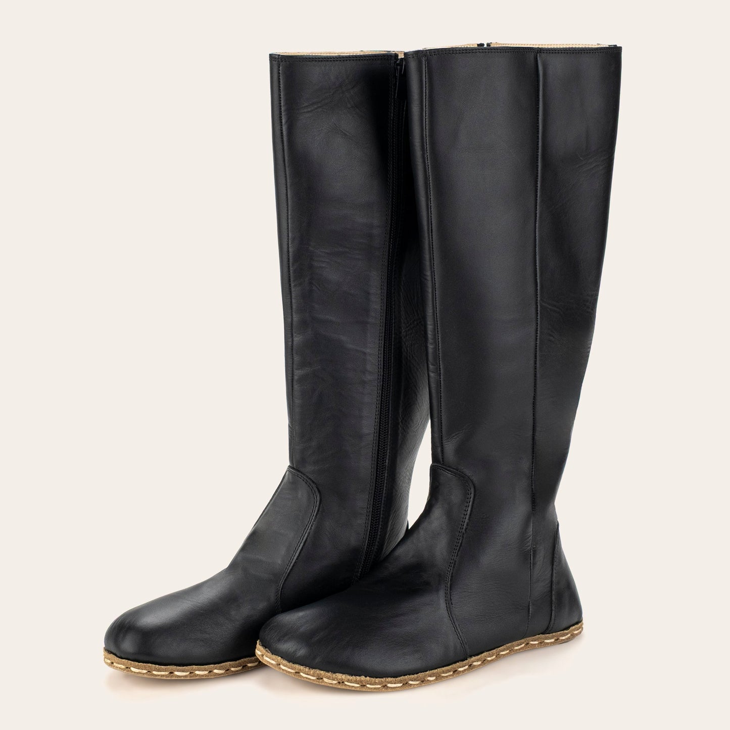 Women's Black Barefoot Knee High Boots