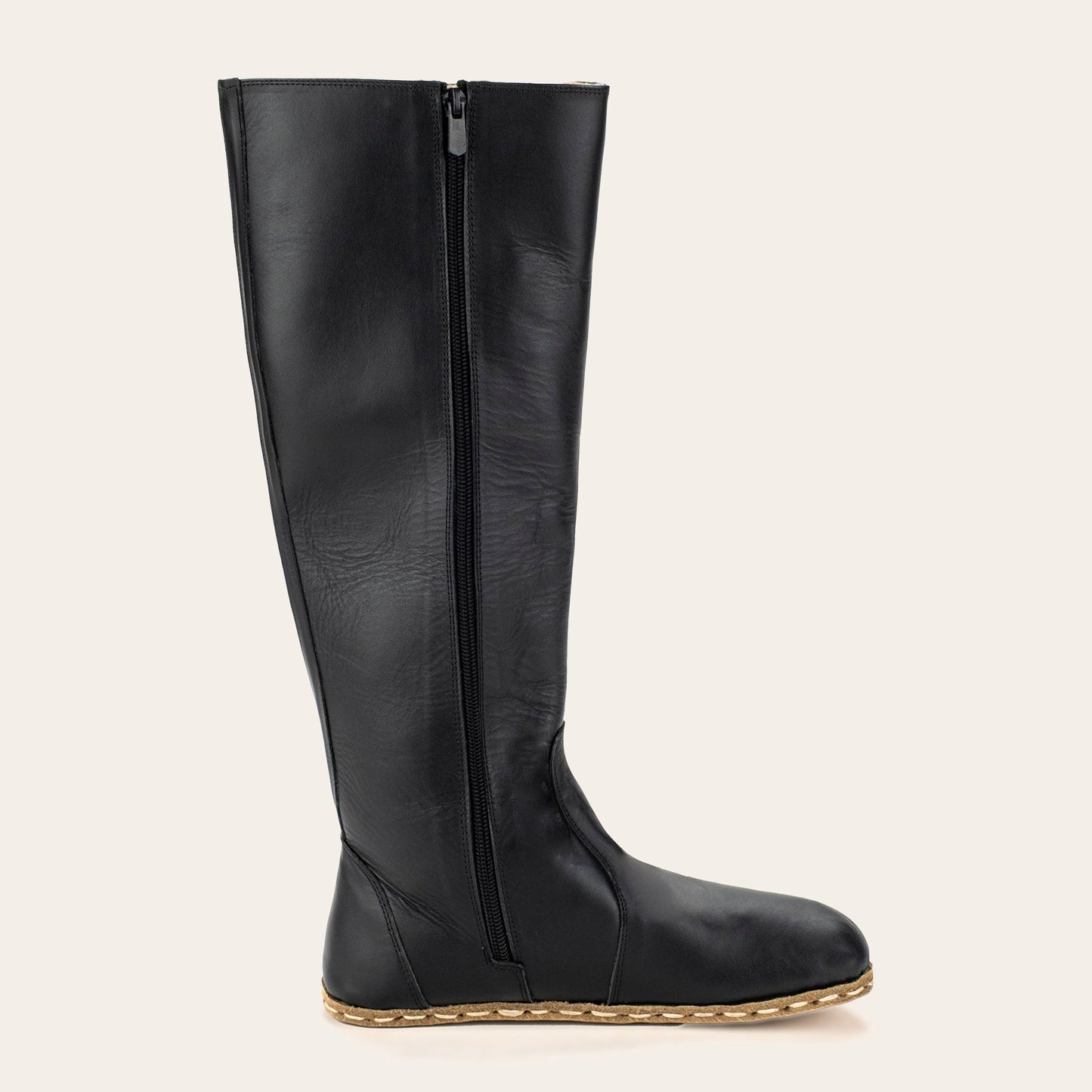 Women's Black Barefoot Knee High Boots