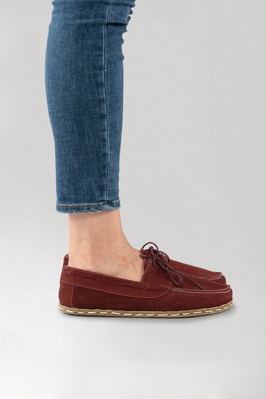 Men's Burgundy Dock Shoes