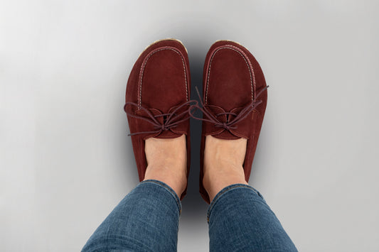 Women's Burgundy Dock Shoes