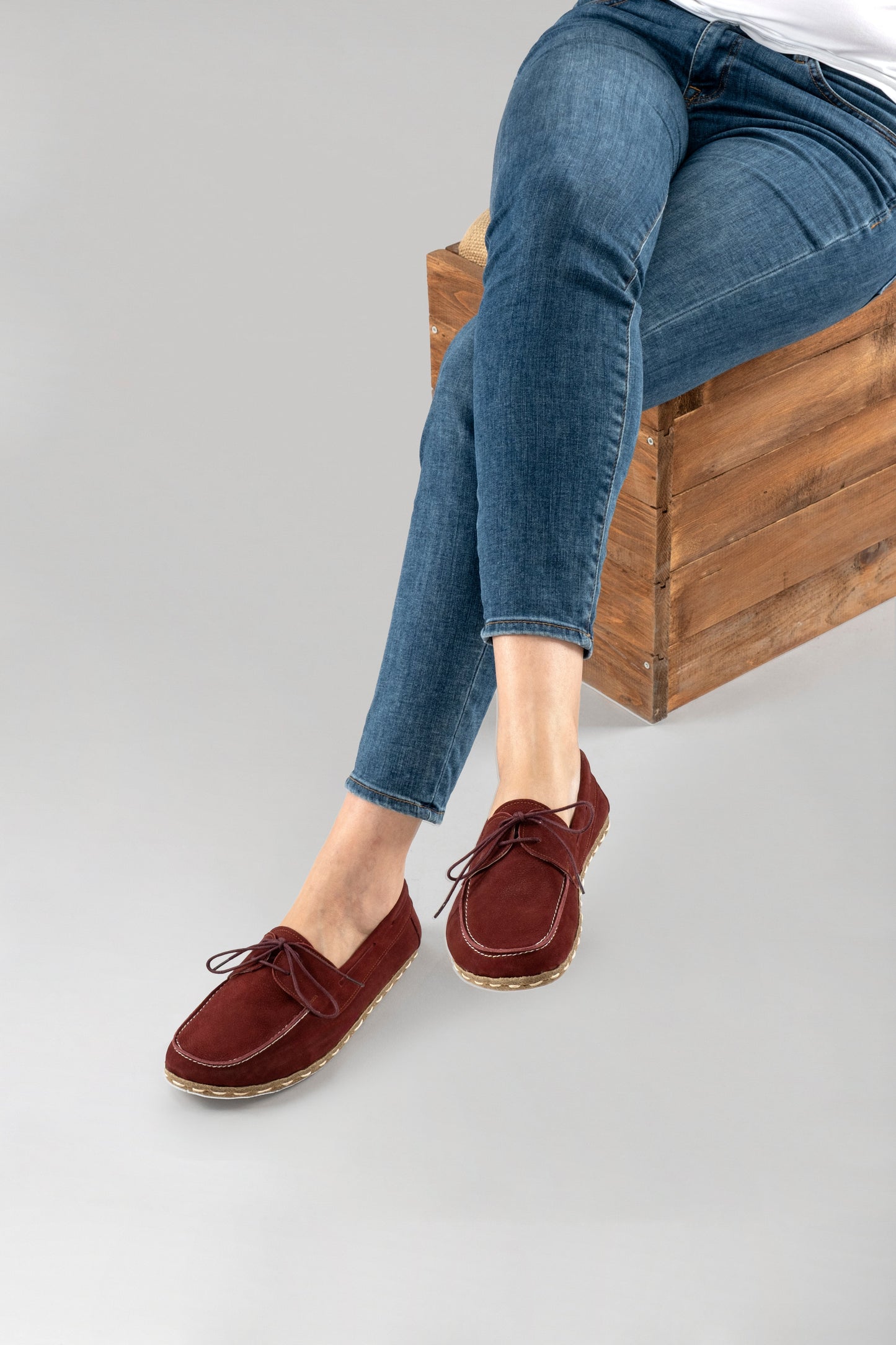 Women's Burgundy Dock Shoes