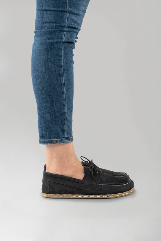 Women's Black Nubuck Dock Shoes