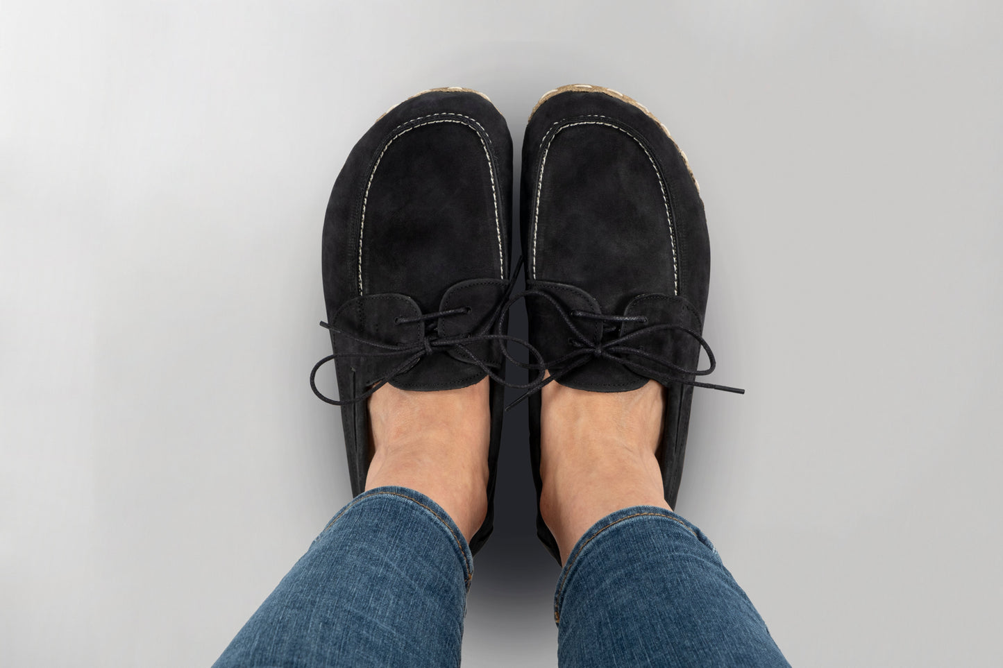 Women's Black Nubuck Dock Shoes