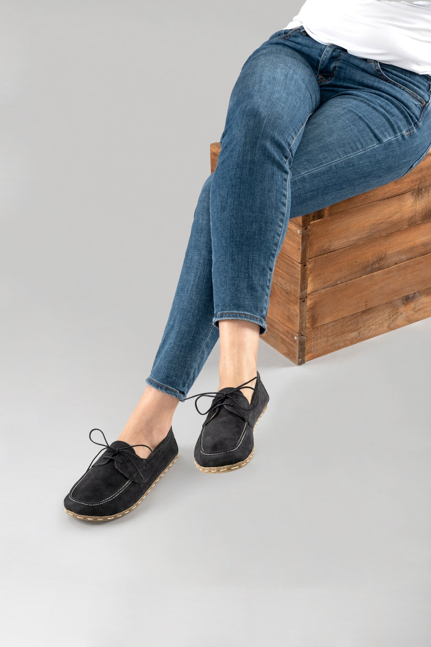 Men's Black Nubuck Dock Shoes