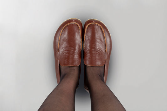 Women's Peru Brown Moccasins