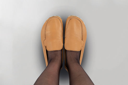 Women's Coconut Brown Moccasins