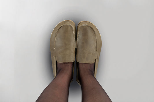Women's Green Moccasins