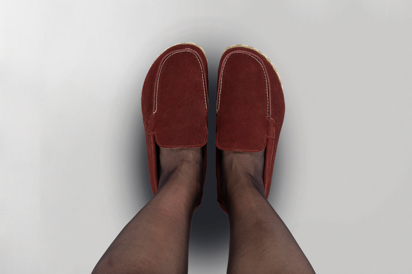 Women's Burgundy Moccasins