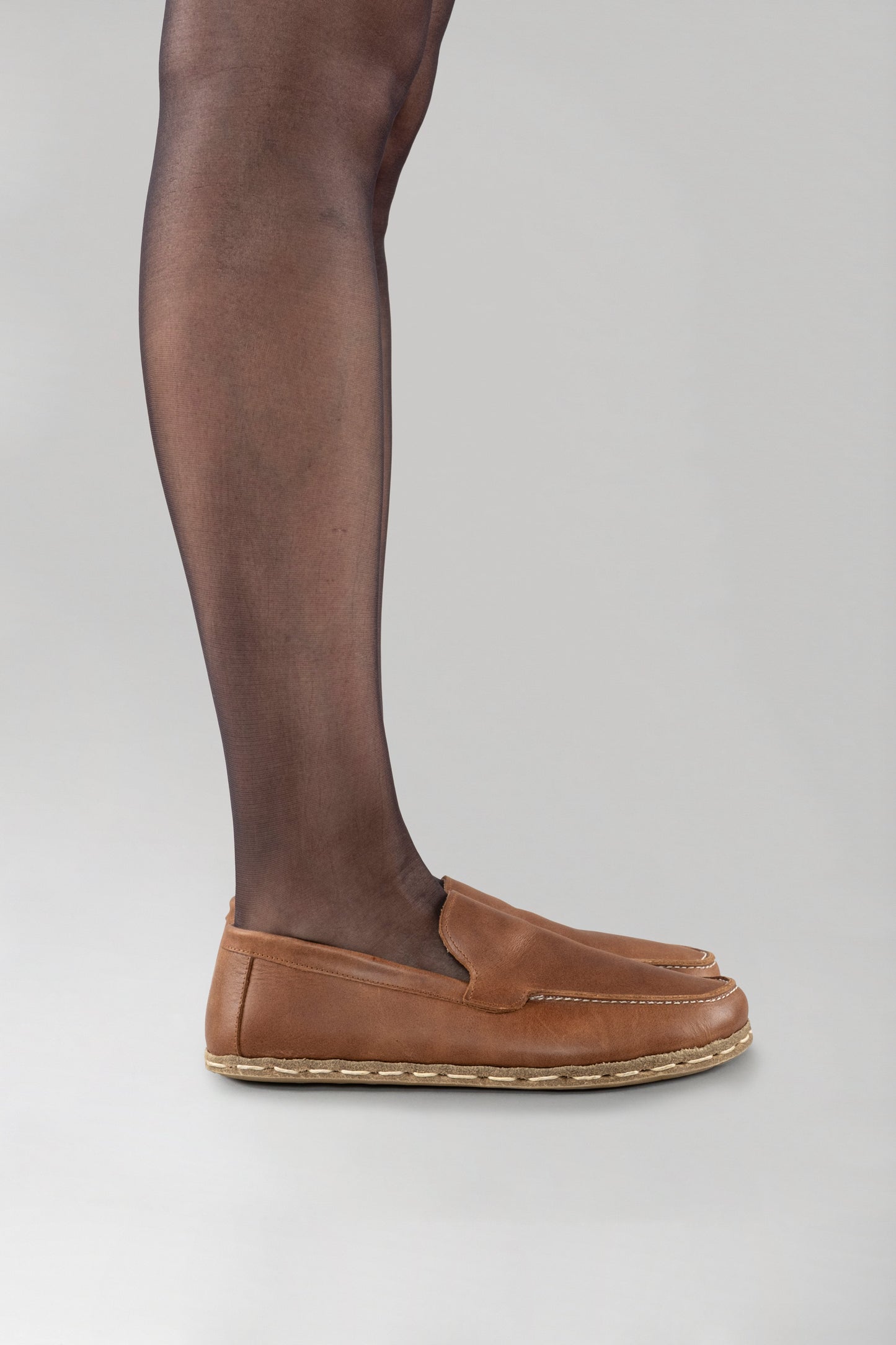 Women's Lion Brown Moccasins