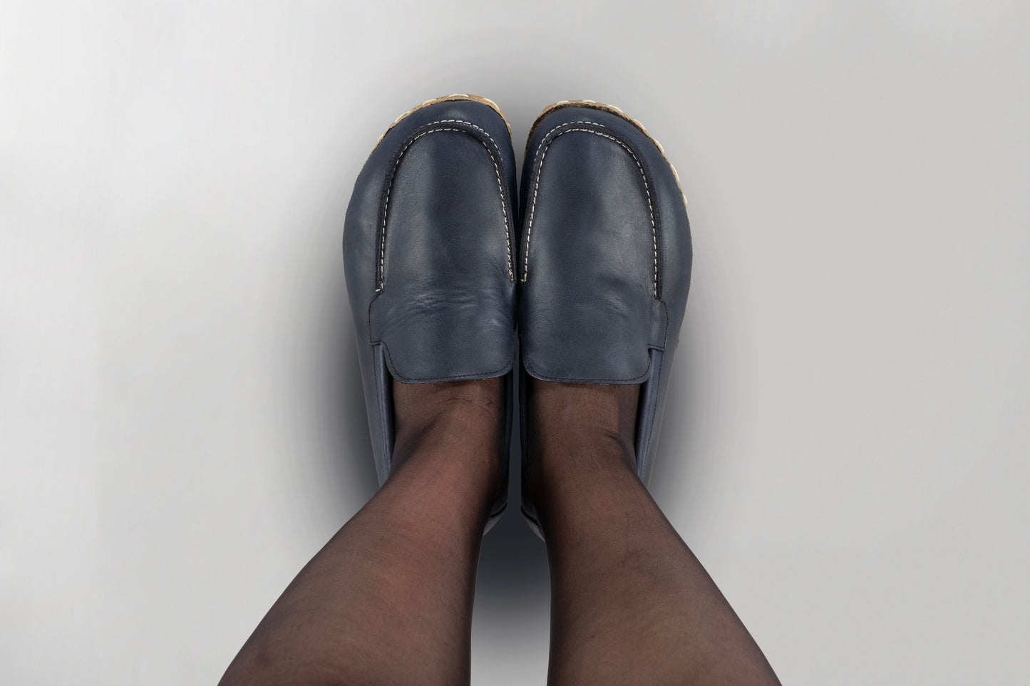 Women's Blue Moccasins