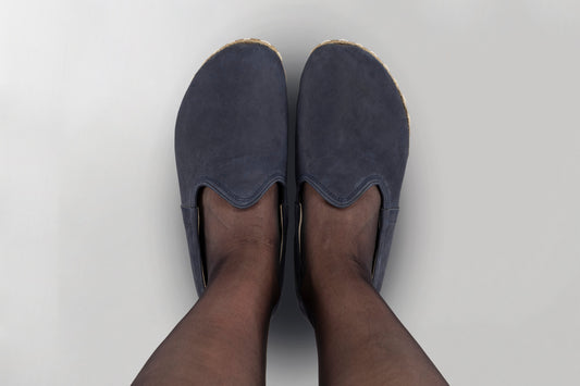 Men's Navy Nubuck Barefoots