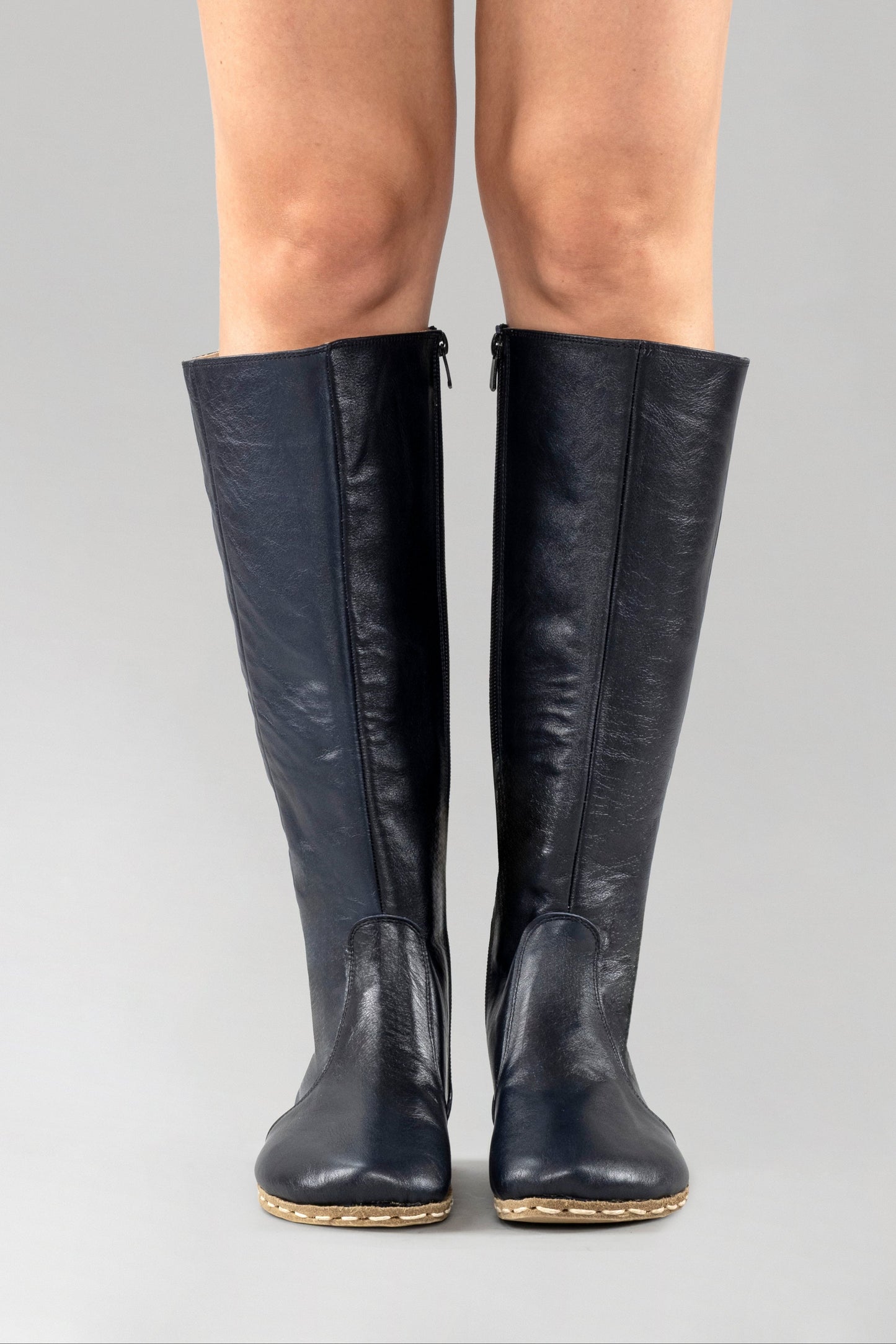 Women's Blue Barefoot Knee High Boots