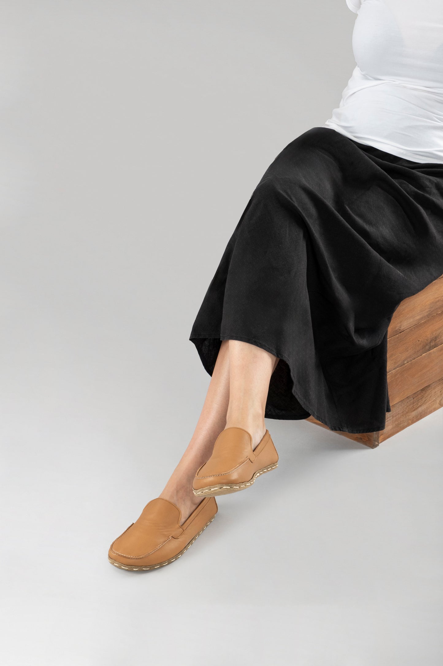 Women's Coconut Brown Moccasins