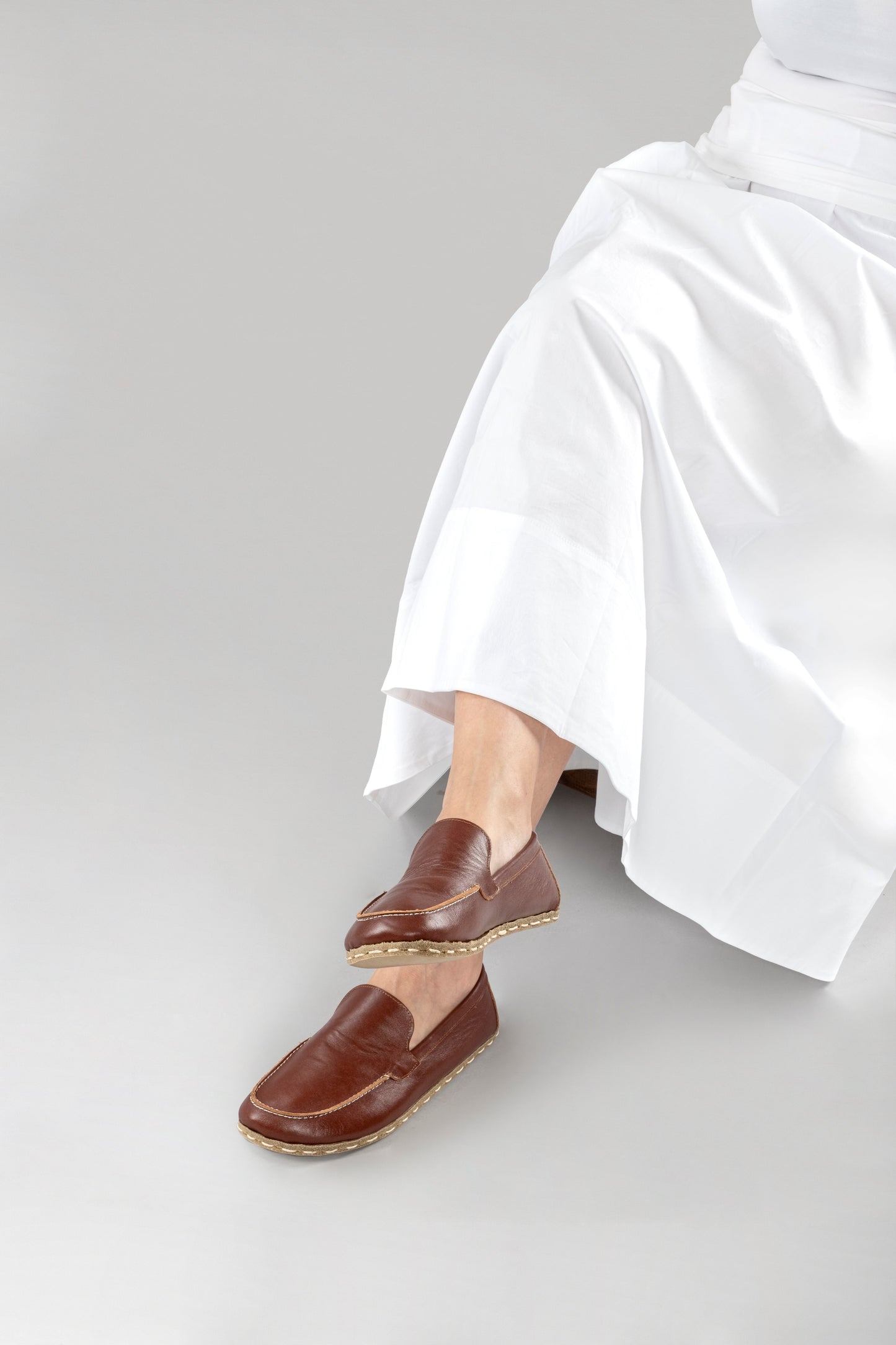 Women's Peru Brown Moccasins