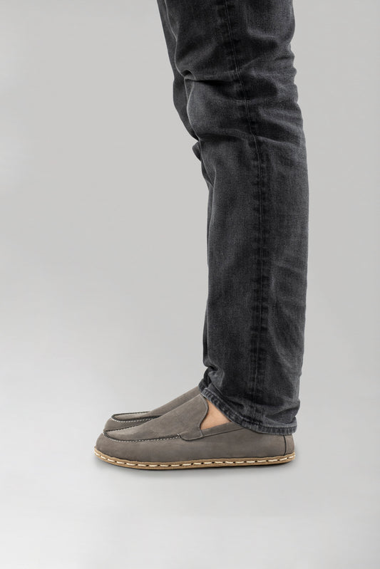 Men's Gray Moccasins