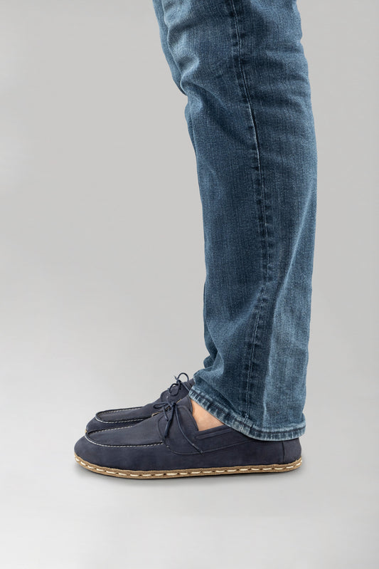 Men's Navy Nubuck Dock Shoes
