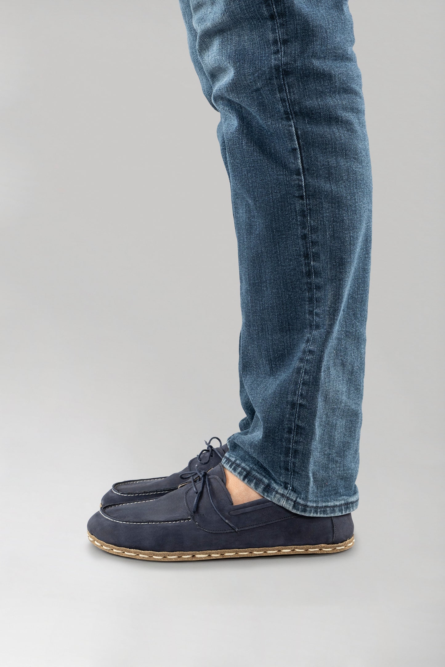 Women's Navy Nubuck Dock Shoes