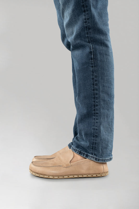 Men's Tan Moccasins
