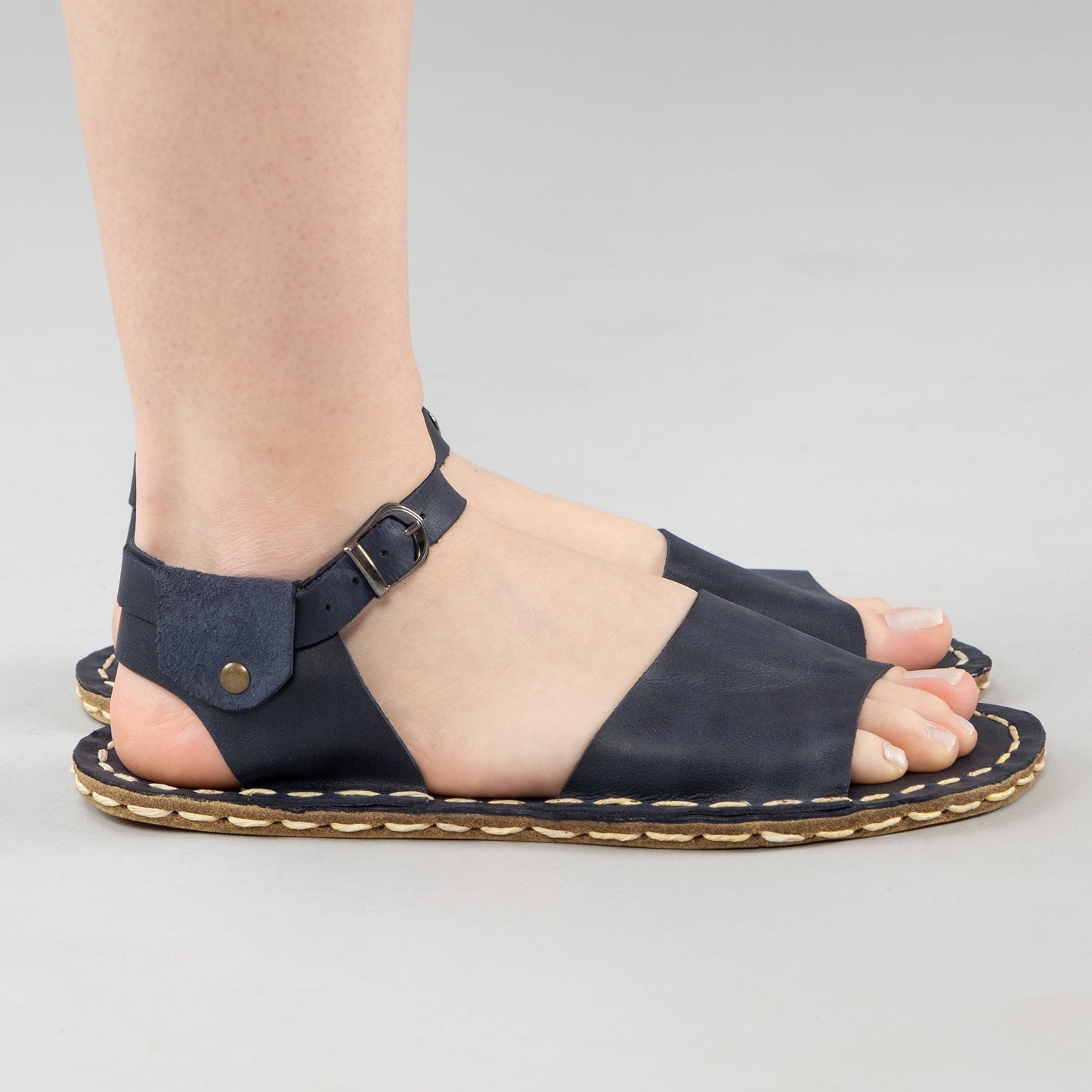 Women's Blue Opened Toe Barefoot Sandals