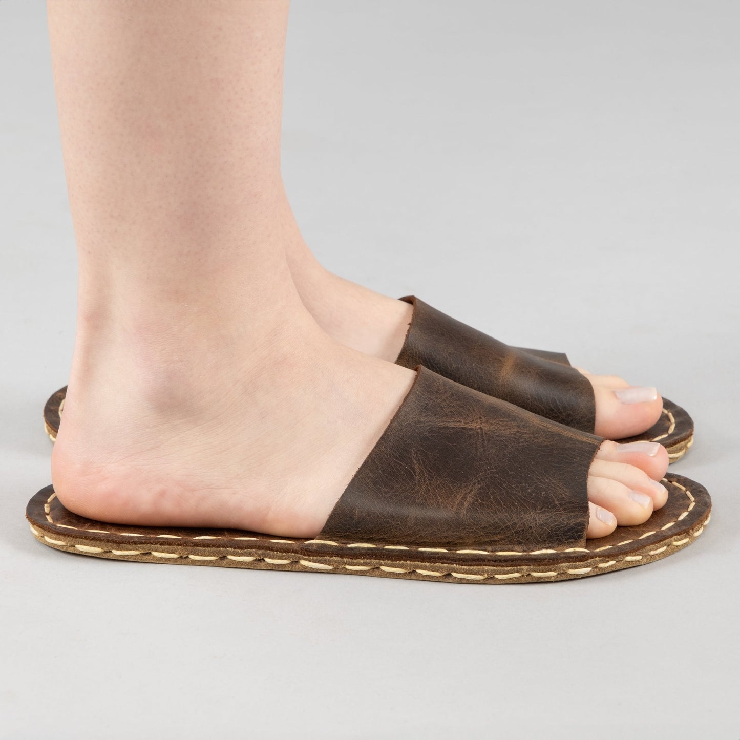 Women's Coffee Barefoot Slide Sandals