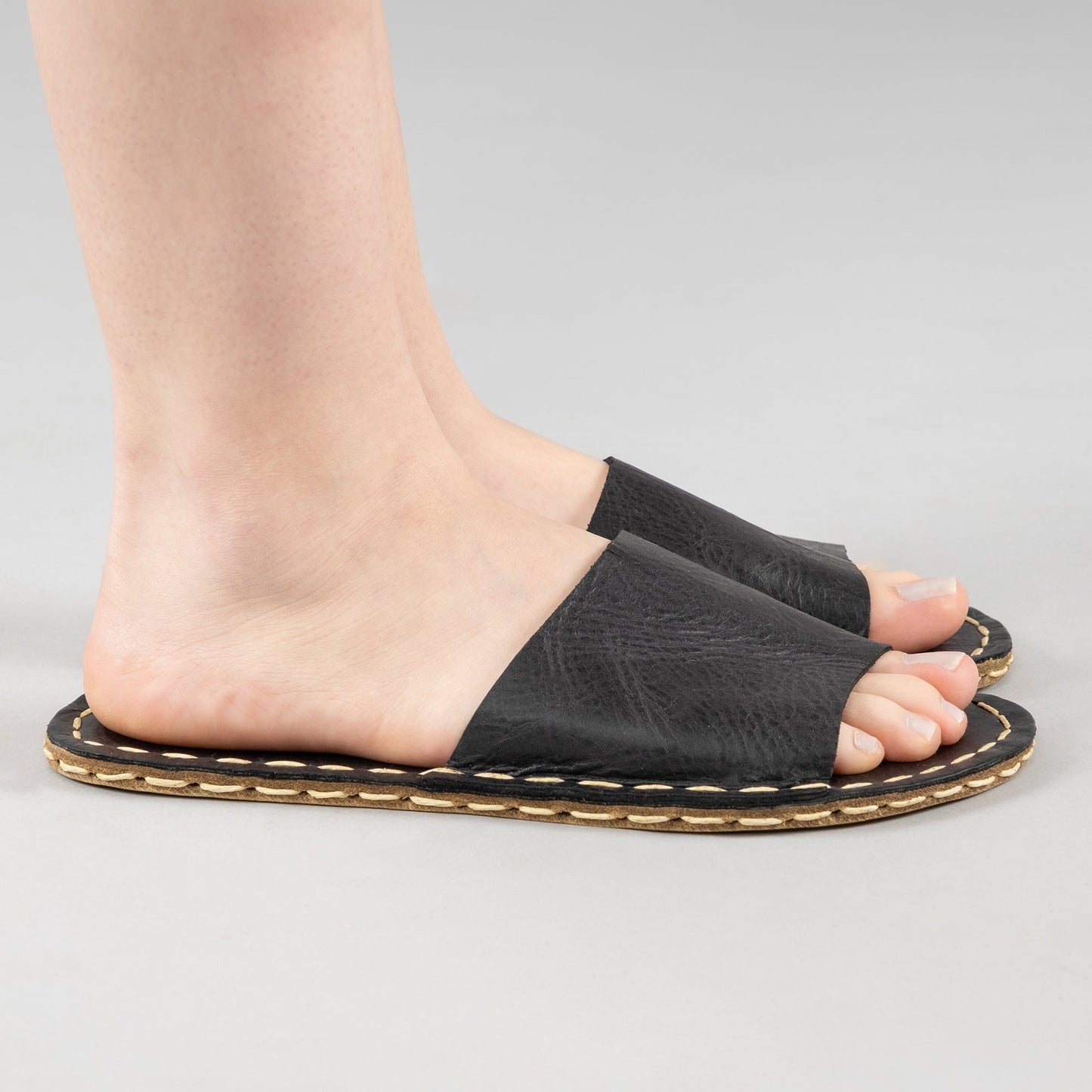 Women's Black Barefoot Slide Sandals