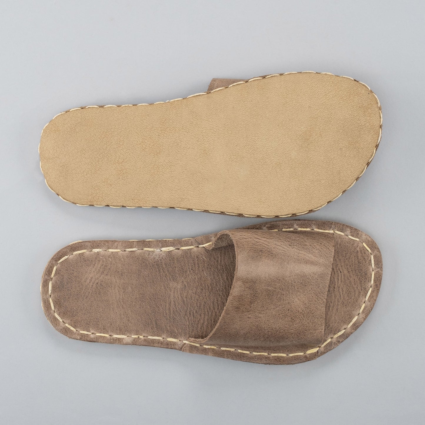 Women's Tan Barefoot Slide Sandals