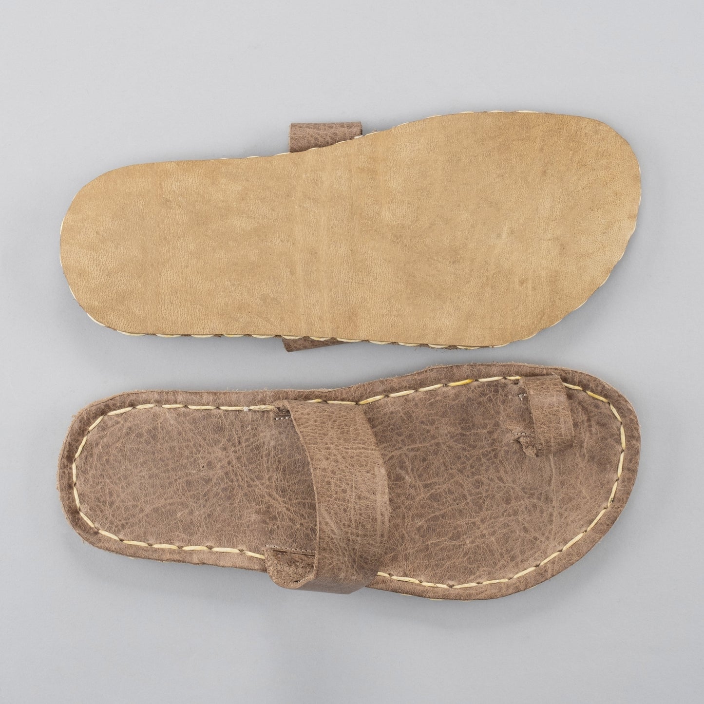 Women's Tan Barefoot Thong Sandals