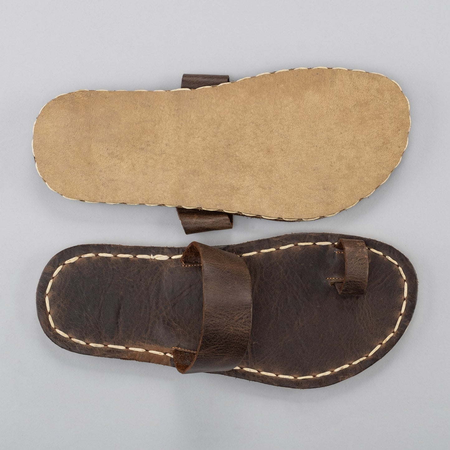 Women's Coffee Barefoot Thong Sandals