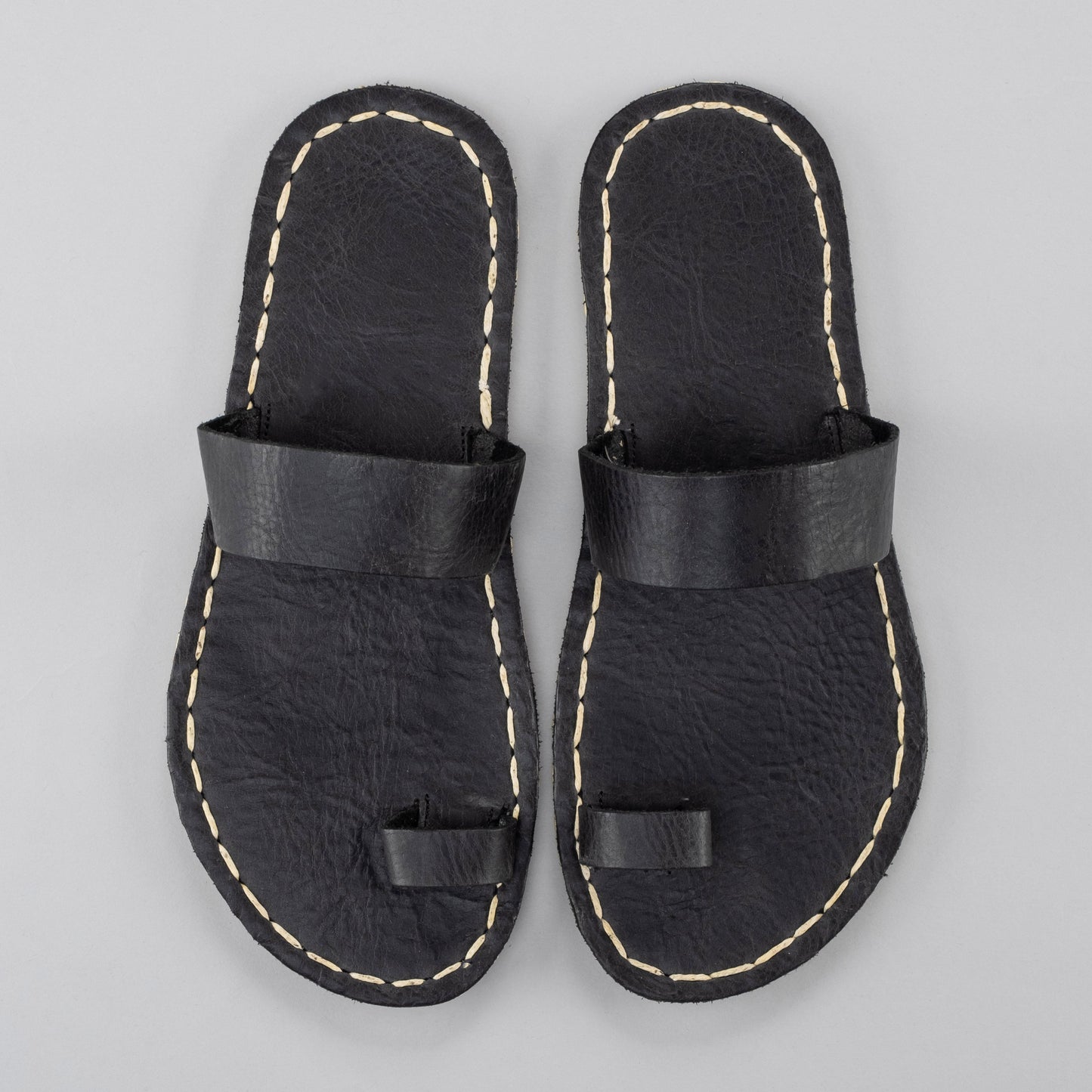 Women's Black Barefoot Thong Sandals