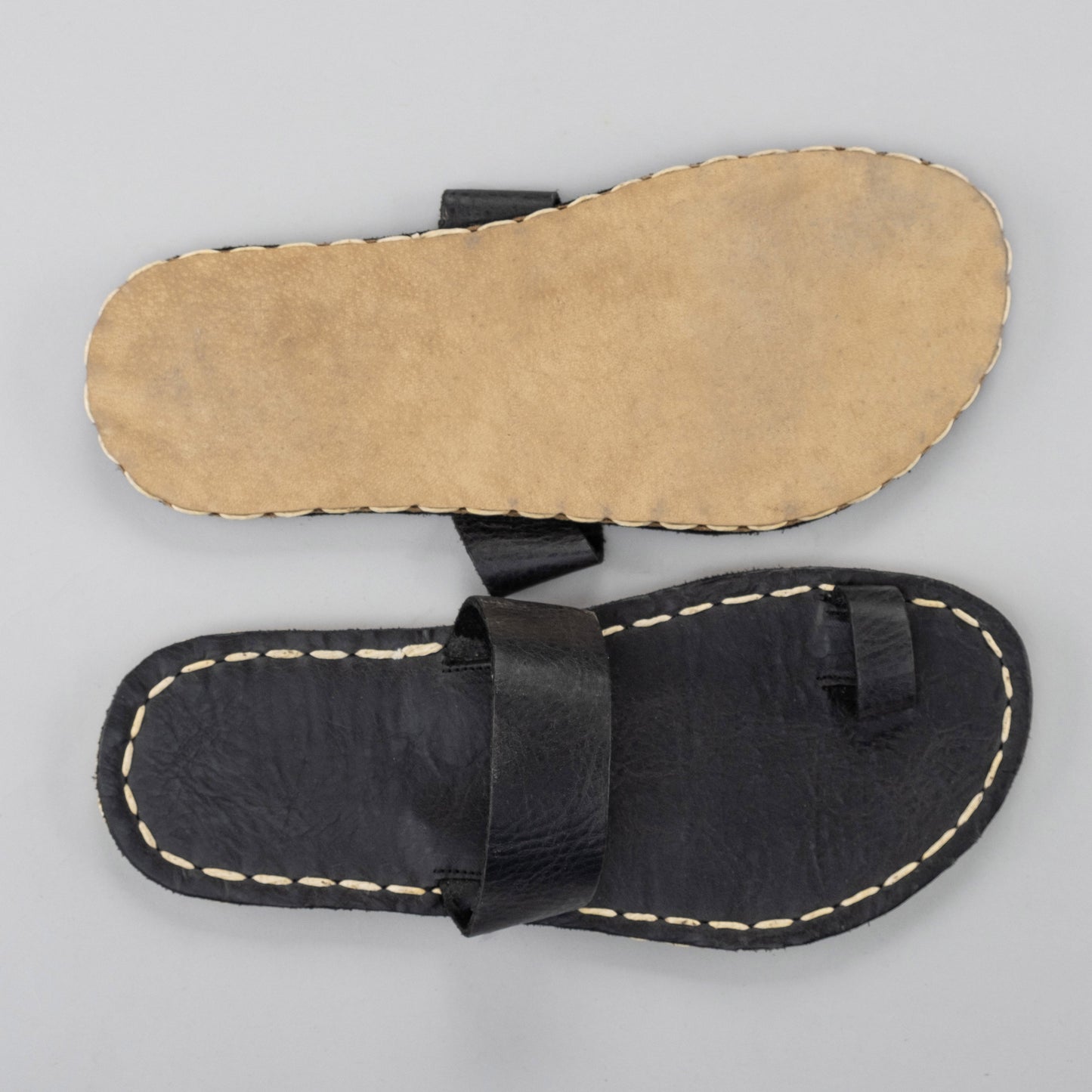 Women's Black Barefoot Thong Sandals