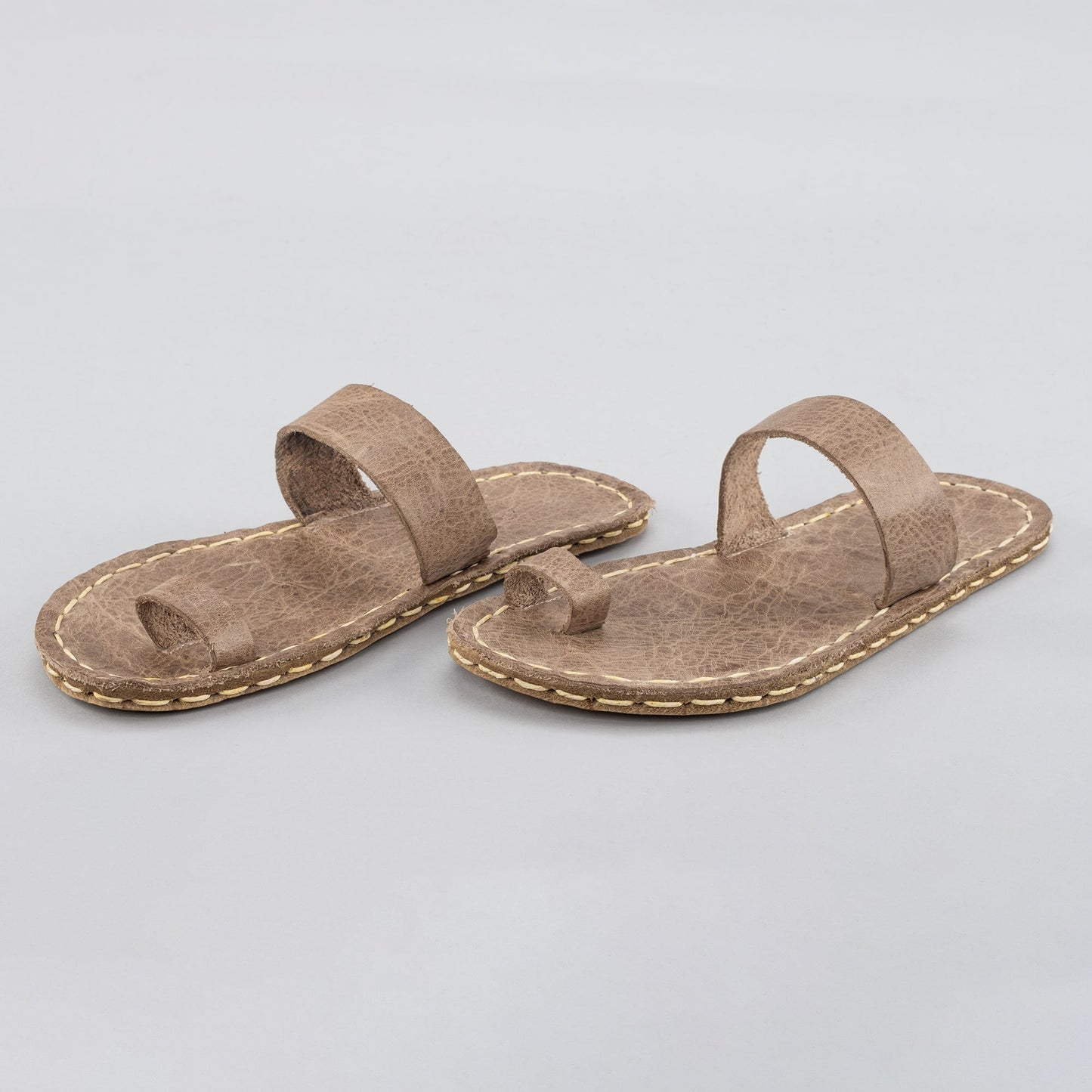 Women's Tan Barefoot Thong Sandals