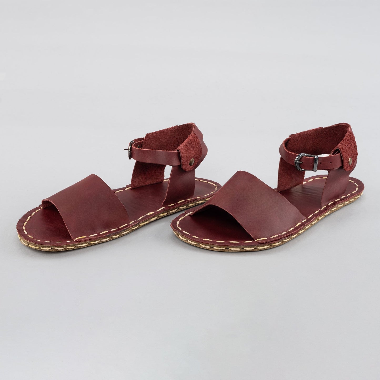 Women's Red Opened Toe Barefoot Sandals