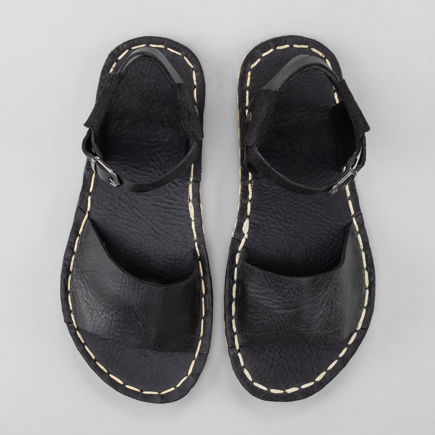 Women's Black Opened Toe Barefoot Sandals
