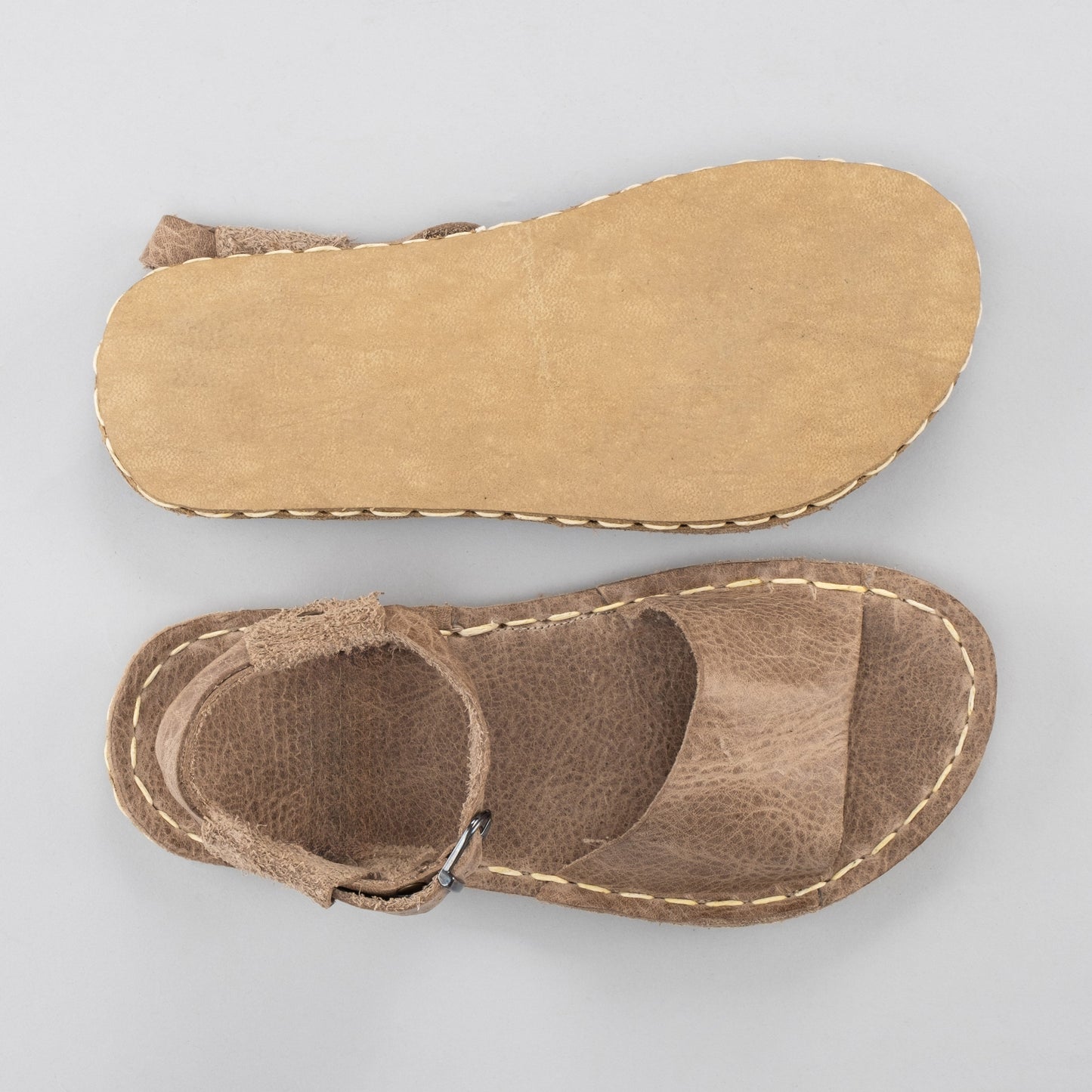 Women's Tan Opened Toe Barefoot Sandals
