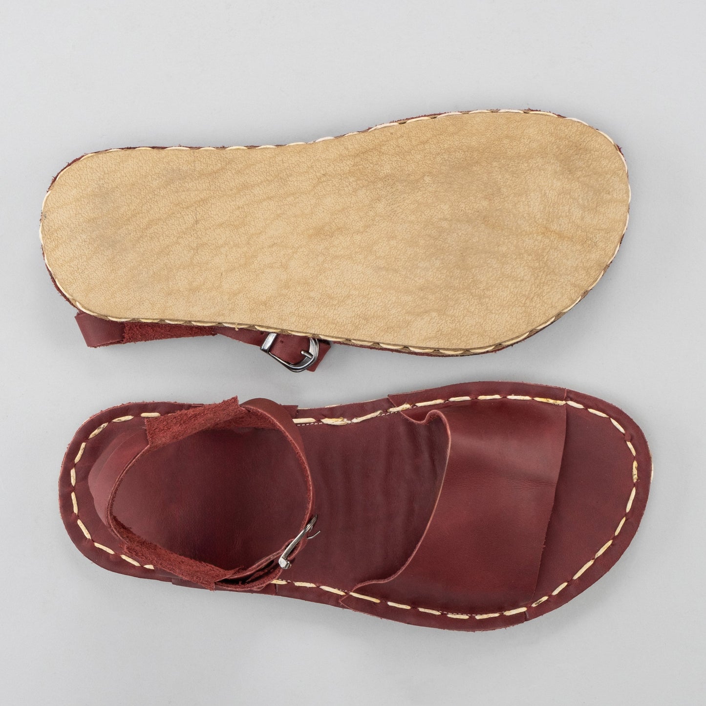 Women's Red Opened Toe Barefoot Sandals