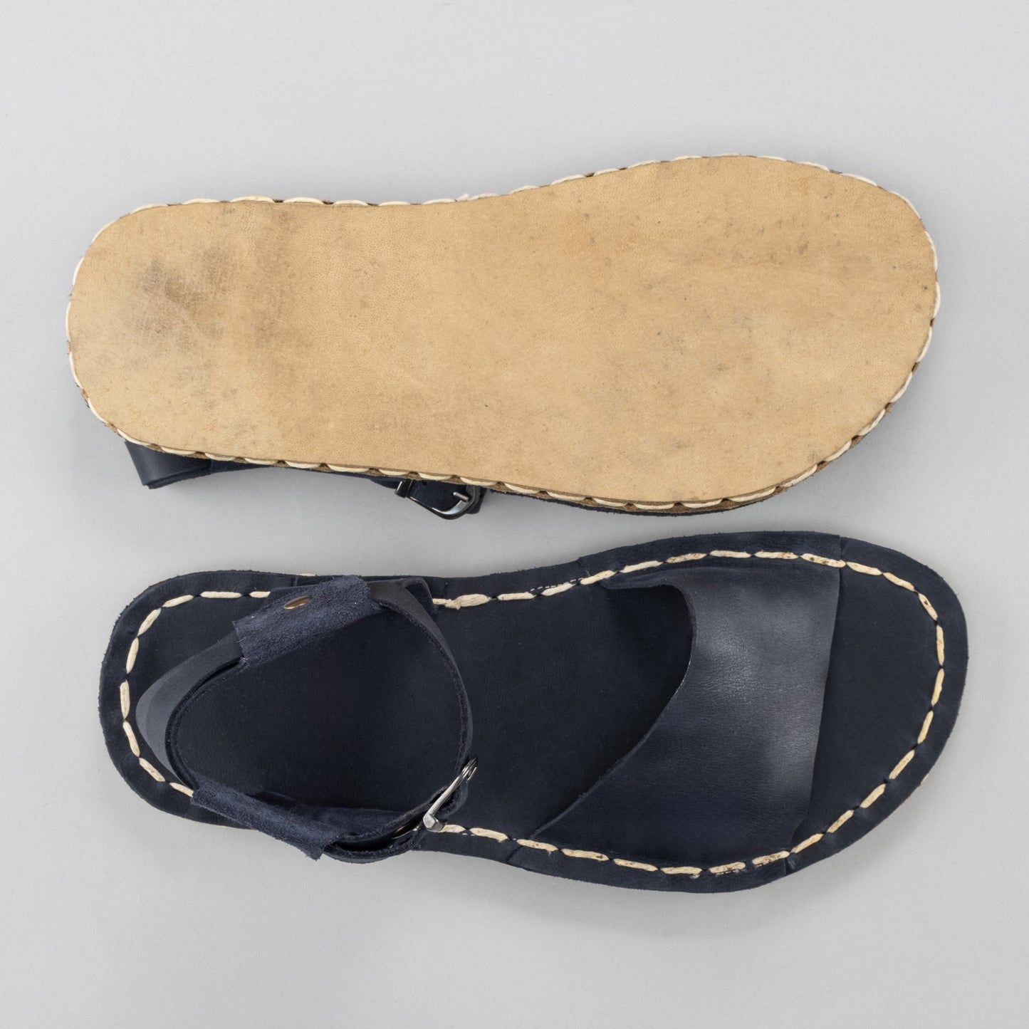 Women's Blue Opened Toe Barefoot Sandals