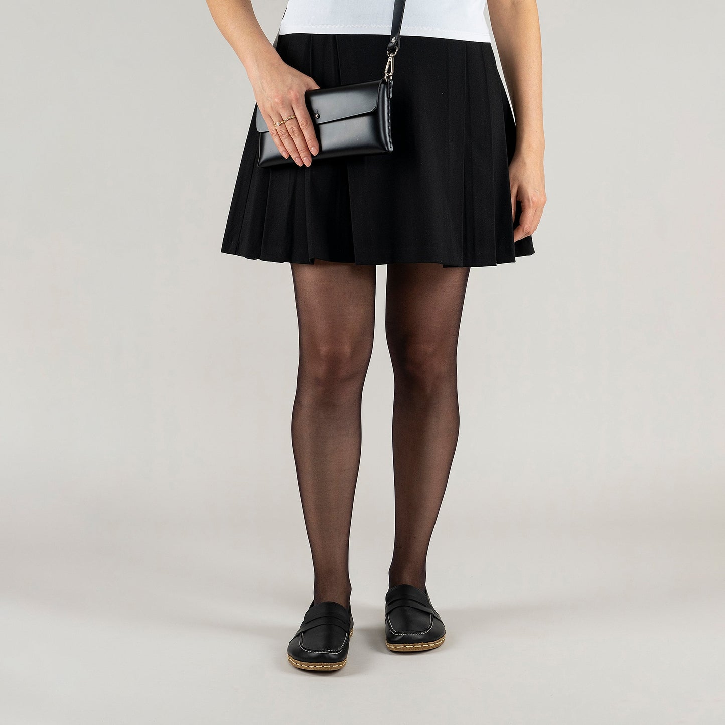 Women's Black Penny Loafers