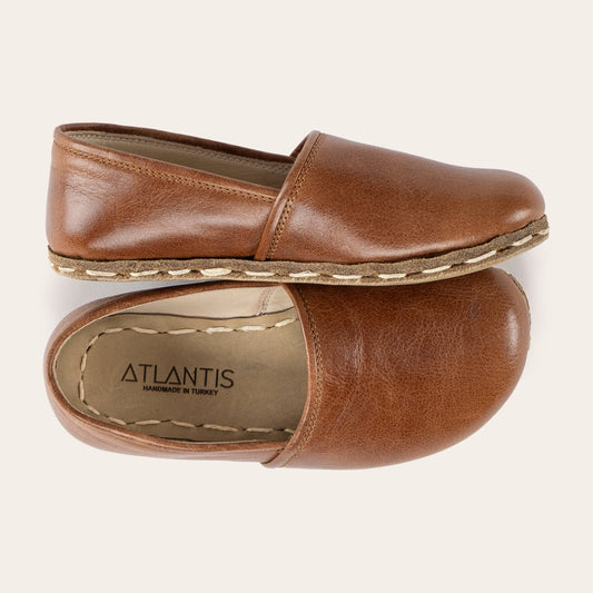 Kid's Brown Barefoot Loafers