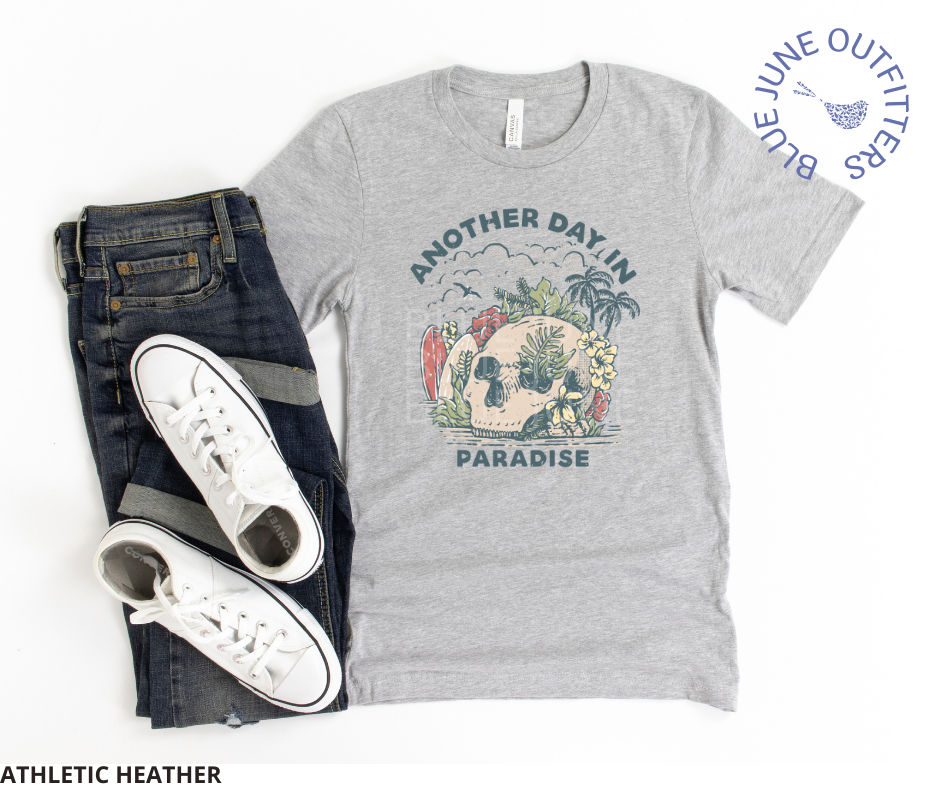 Another Day In Paradise | Tropical Skull Tee