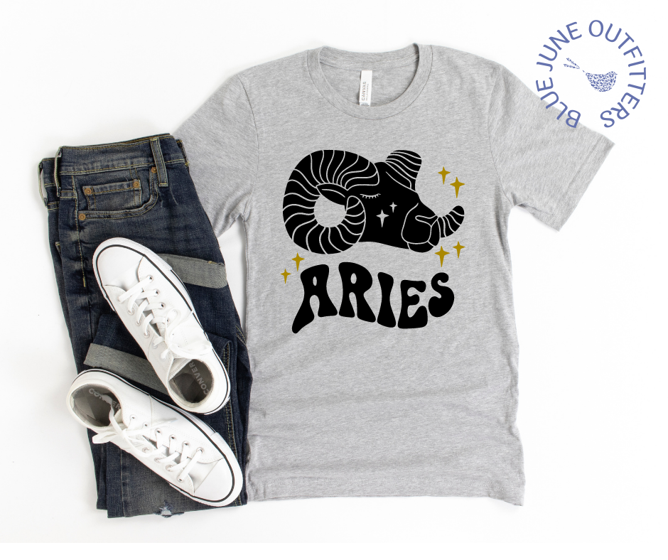 Aries | Retro Zodiac Tee