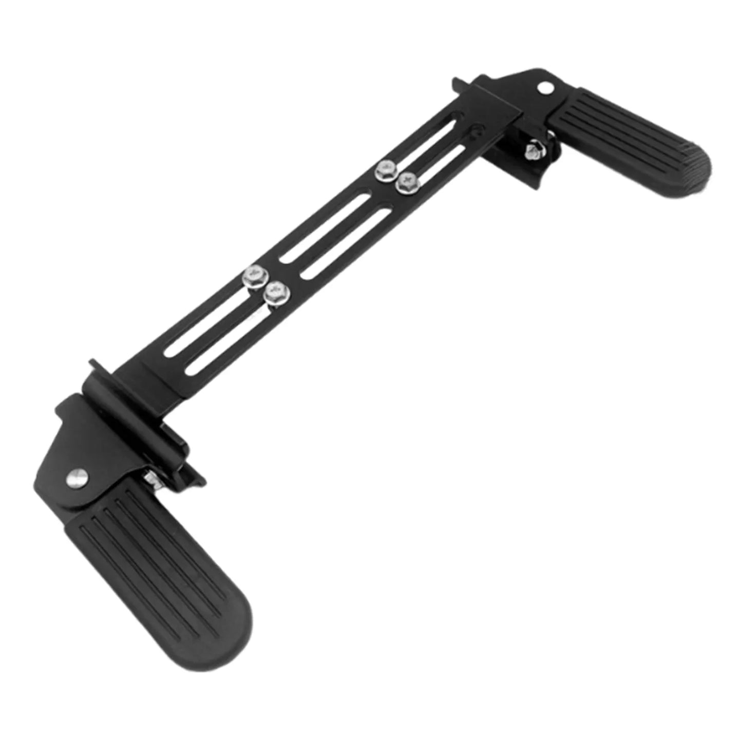 Electric Bike Front Footrest Foldable Retractable Pedal Anti Slip Foot Pegs Universal Adjustable Easy Installation Sturdy
