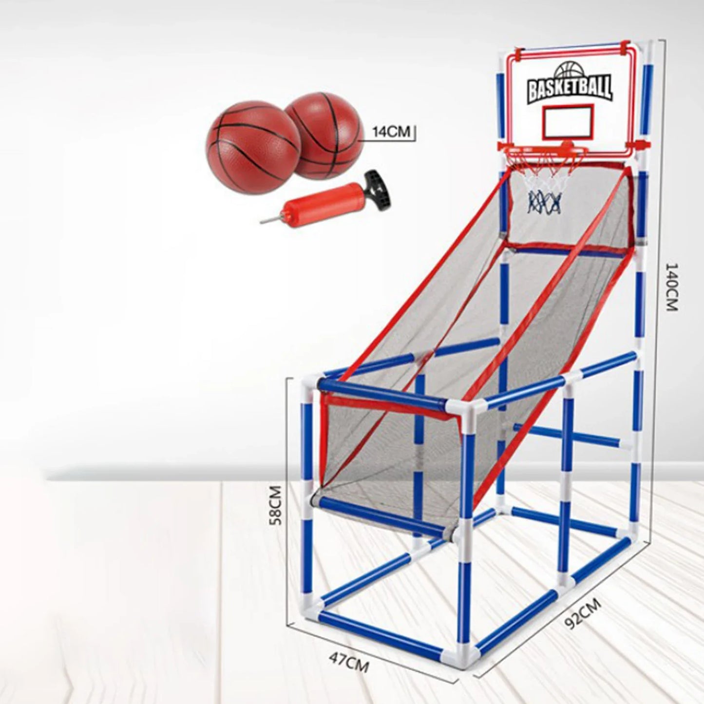 Arcade Basketball Game Set Adjustable Height Gifts with Mini Hoop Boy Toys for Home Party Yard Carnival Family Parent Child Game