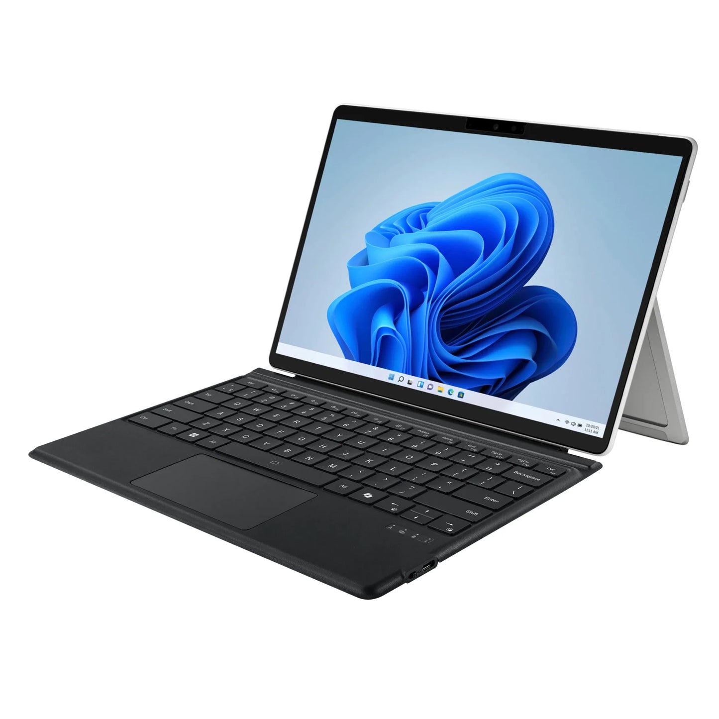 Bluetooth Keyboard with Touchpad for Surface Pro 3/4/5/6/7, Ultra-Slim Magnetic Stand Cover with Quiet Scissor Switch Keys and Rechargeable Battery