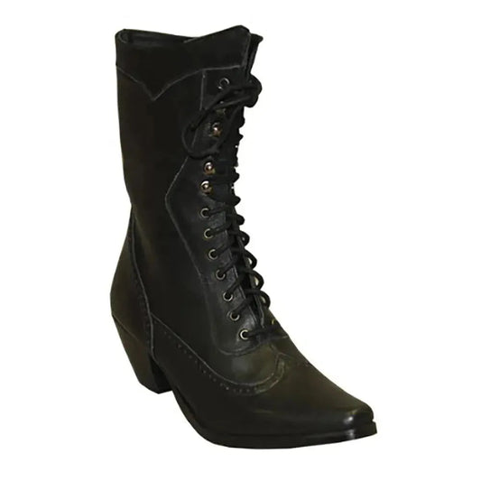 Botín campera Abilene Lace Up de cuero para mujer