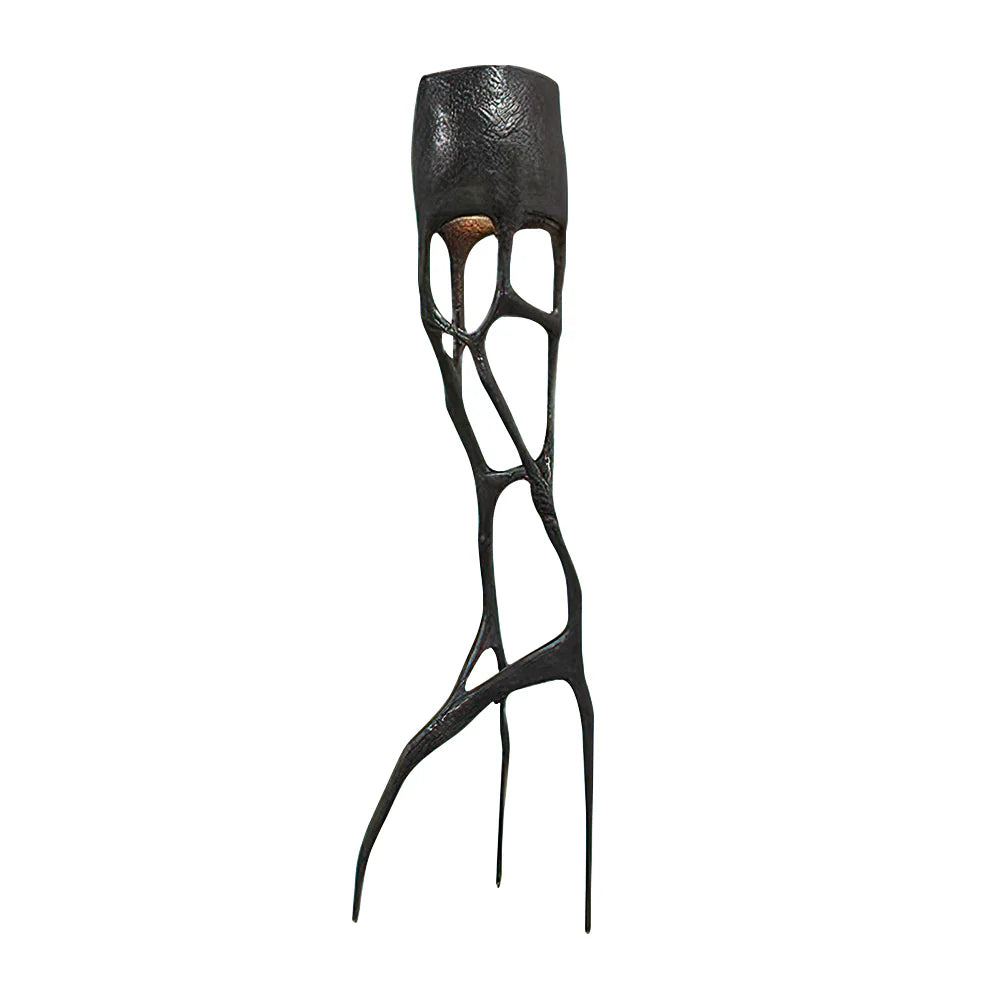 Lámpara de pie de escultura gótica abstracta