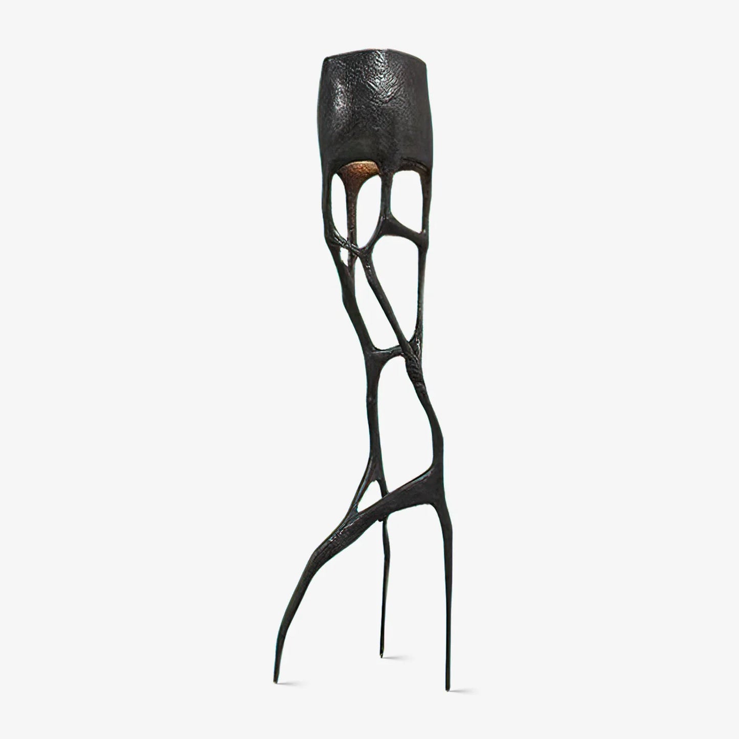 Lámpara de pie de escultura gótica abstracta
