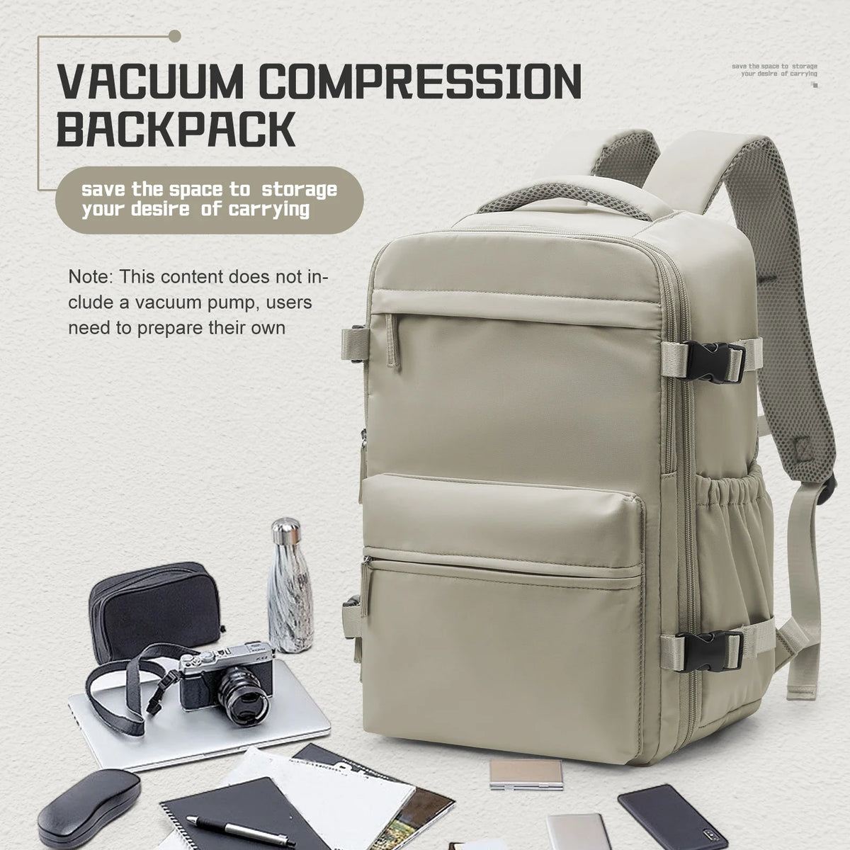 Ryanair Backpack Travel Cabin Airplane Backpack, Air Vacuum Compression Backpack, Women Men Backpack Business Laptop Bag Handbag