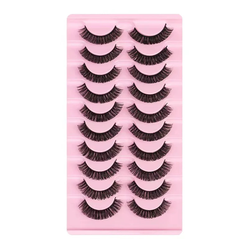 Fashion Russian Strip Lashes 2/5/10 Pairs 3D Mink Lashes Natural Eyelashes Dramatic False Eyelashes Wholesale Eyelash Extension