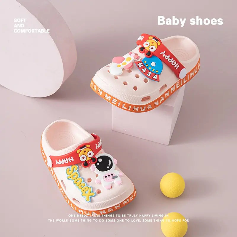Summer Baby Sandals for Boys and Girls Cartoon Mules