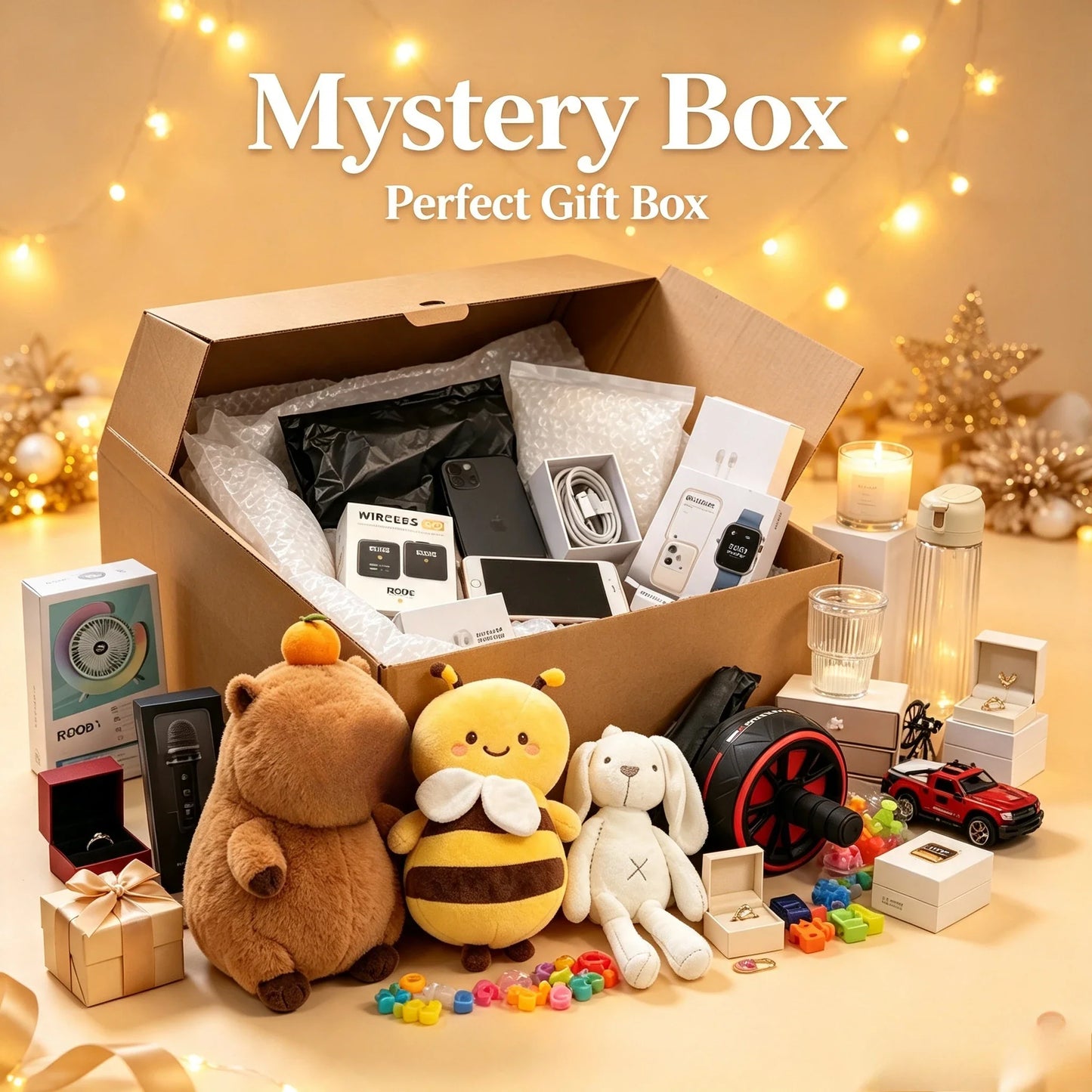 Random Mystery Gift Box – Surprise Accessories Lucky Pack, Best Value Blind Box, Fun Unboxing Unique Treasures